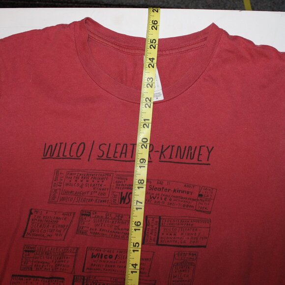Wilco Sleater-Kinney 2021 Concert Tour T-Shirt - Size M - Picture 8 of 9